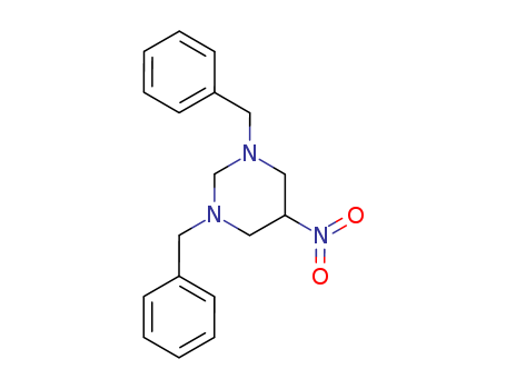 Pyrimidine, hexahydro-5-nitro-1,3-bis(phenylmethyl)-