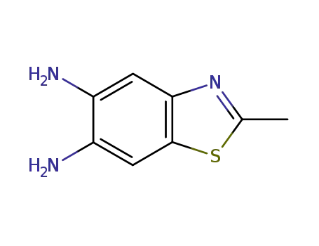 Molecular Structure of 101258-09-7 (Benzothiazole, 5,6-diamino-2-methyl- (6CI))