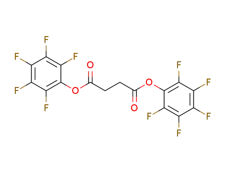 Molecular Structure of 83701-39-7 (Butanedioic acid, bis(pentafluorophenyl) ester)