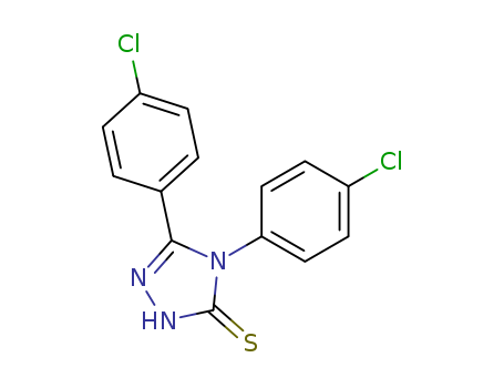 31405-28-4,4,5-BIS(4-CHLOROPHENYL)-4H-1,2,4-TRIAZOLE-3-THIOL,4H-1,2,4-Triazole-3-thiol,4,5-bis(p-chlorophenyl)- (8CI)