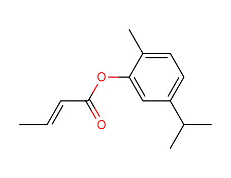 (E)-5-isopropyl-2-methylphenyl but-2-enoate