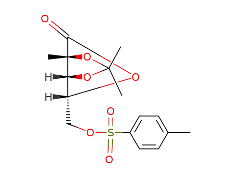 Molecular Structure of 109715-12-0 (5-(p-Toluenesulfonate)-2,3-O-isopropylidene-2-C-methyl-D-ribonic-gamma-lactone)