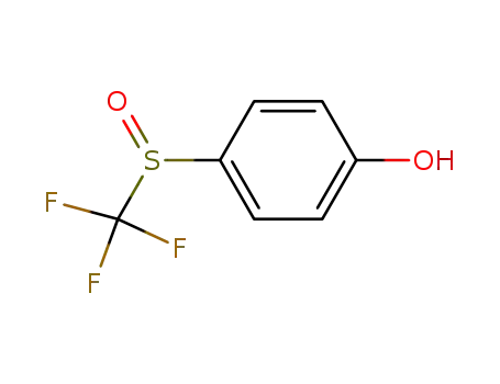 Molecular Structure of 32858-95-0 (Phenol, 4-[(trifluoromethyl)sulfinyl]-)