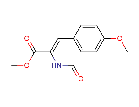 Molecular Structure of 80612-94-8 (2-Propenoic acid, 2-(formylamino)-3-(4-methoxyphenyl)-, methyl ester,
(Z)-)