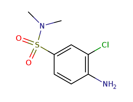 Molecular Structure of 19021-35-3 (4-amino-3-chloro-N,N-dimethyl-benzenesulfonamide)