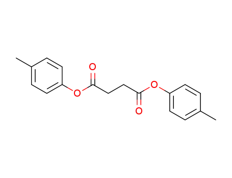 Molecular Structure of 16093-57-5 (Butanedioic acid, bis(4-methylphenyl) ester)