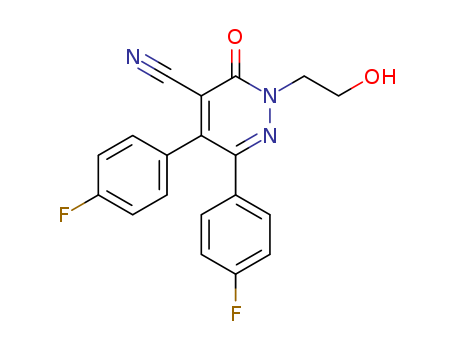 75643-56-0,5,6-bis(4-fluorophenyl)-2-(2-hydroxyethyl)-3-oxo-2,3-dihydropyridazine-4-carbonitrile,