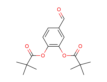 Propanoic acid, 2,2-dimethyl-, 4-formyl-1,2-phenylene ester