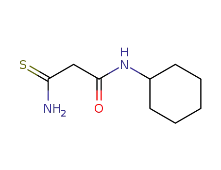 Molecular Structure of 59749-95-0 (3-AMINO-N-CYCLOHEXYL-3-THIOXOPROPANAMIDE)