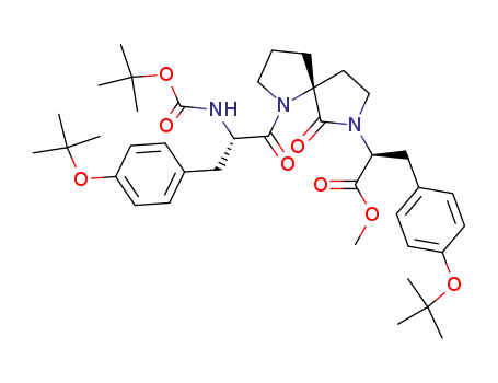 (S)-2-{(R)-1-[(S)-2-tert-Butoxycarbonylamino-3-(4-tert-butoxy-phenyl)-propionyl]-6-oxo-1,7-diaza-spiro[4.4]non-7-yl}-3-(4-tert-butoxy-phenyl)-propionic acid methyl ester