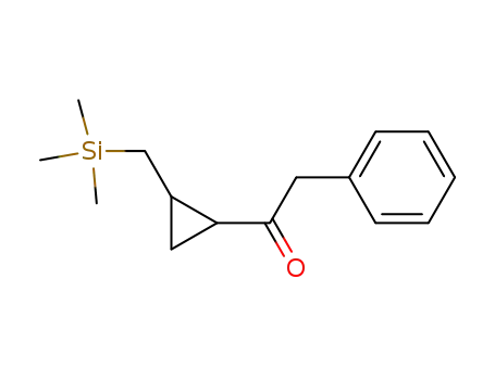 Molecular Structure of 80945-30-8 (Ethanone, 2-phenyl-1-[2-[(trimethylsilyl)methyl]cyclopropyl]-)