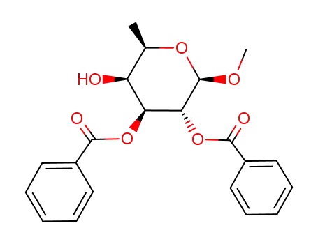 Molecular Structure of 134645-97-9 (methyl 2,3-di-O-benzoyl-6-deoxy-β-D-galactopyranoside)