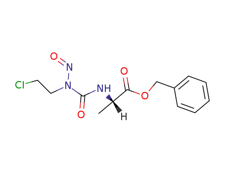Ester benzylique de la N-(chloro-2 ethyl)-N-nitrosocarbamyl-L-alanine [French]