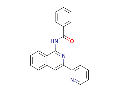 Molecular Structure of 112575-48-1 (Benzamide,N-[3-(2-pyridinyl)-1-isoquinolinyl]-)