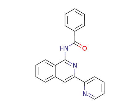 Molecular Structure of 112575-48-1 (Benzamide,N-[3-(2-pyridinyl)-1-isoquinolinyl]-)