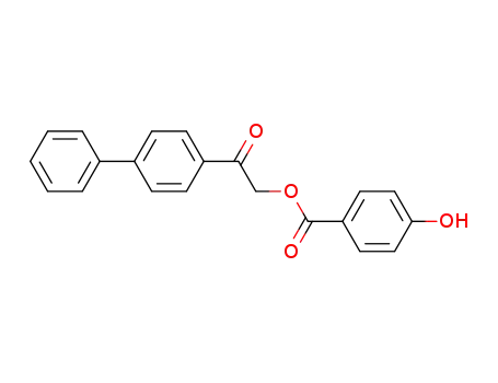 Molecular Structure of 4347-81-3 (2-(biphenyl-4-yl)-2-oxoethyl 4-hydroxybenzoate)
