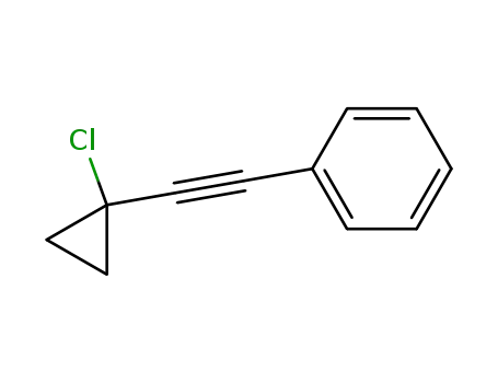 Molecular Structure of 75111-08-9 (Benzene, [(1-chlorocyclopropyl)ethynyl]-)