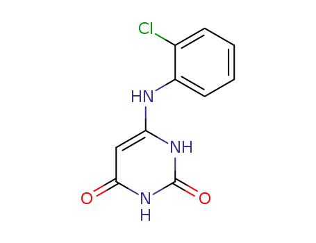 Molecular Structure of 21416-58-0 (6-[(2-chlorophenyl)amino]pyrimidine-2,4(1H,3H)-dione)