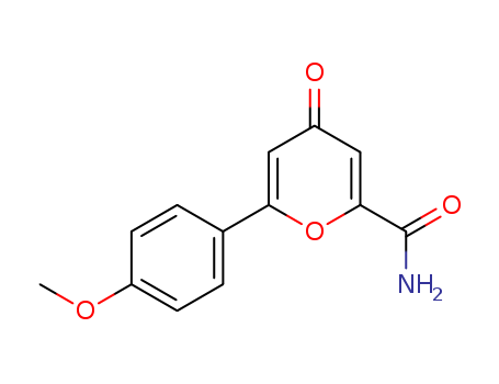 76782-10-0,6-(4-methoxyphenyl)-4-oxo-4H-pyran-2-carboxamide,