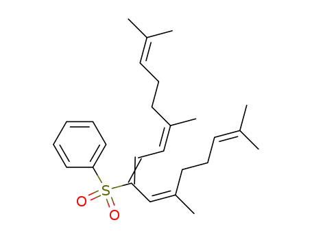 Molecular Structure of 116059-42-8 (Benzene,
[[1-(2,6-dimethyl-1,5-heptadienyl)-4,8-dimethyl-1,3,7-nonatrienyl]sulfonyl
]-, (E,Z,Z)-)