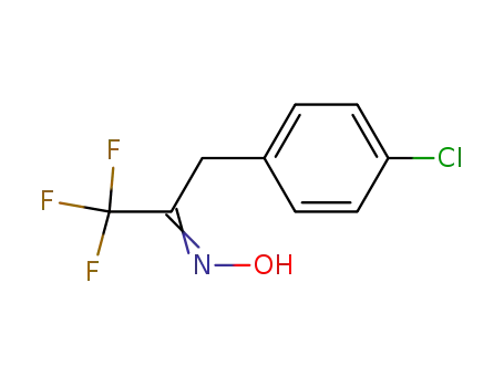 Molecular Structure of 142154-87-8 (2-Propanone, 3-(4-chlorophenyl)-1,1,1-trifluoro-, oxime)