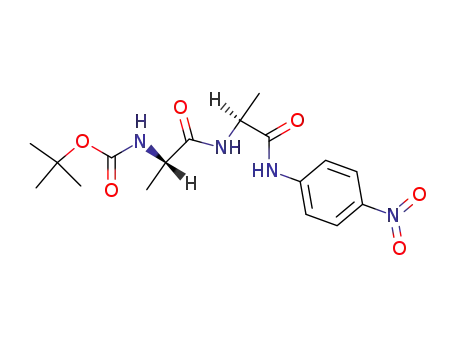 Molecular Structure of 50439-35-5 (BOC-ALA-ALA-PNA)