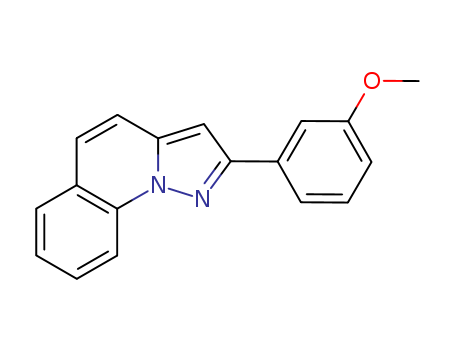 94594-74-8,Pyrazolo(1,5-a)quinoline, 2-(3-methoxyphenyl)-,