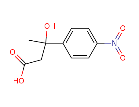 Benzenepropanoic acid, b-hydroxy-b-methyl-4-nitro- cas  5350-45-8