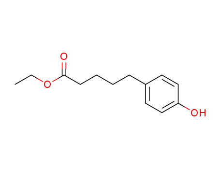 Molecular Structure of 154044-13-0 (ethyl 5-(4-hydroxyphenyl)pentanoate)