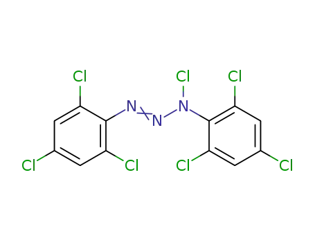 Molecular Structure of 187464-05-7 (1-chloro-1,3-bis(2,4,6-trichlorophenyl)triazene)