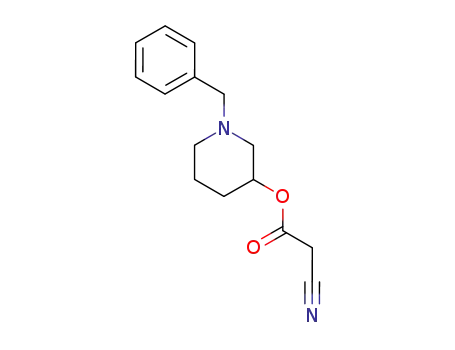 1-benzylpiperidine-3-yl cyanoacetate