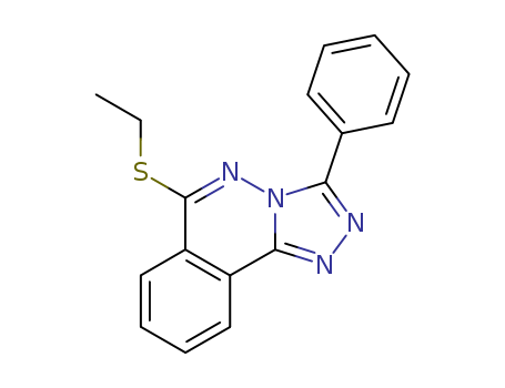 1,2,4-Triazolo[3,4-a]phthalazine,6-(ethylthio)-3-phenyl-