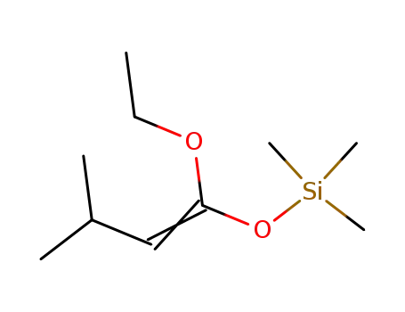 Molecular Structure of 63547-55-7 (Silane, [(1-ethoxy-3-methyl-1-butenyl)oxy]trimethyl-)