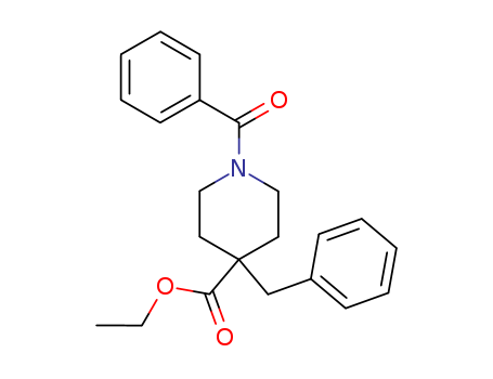 ethyl 1-benzoyl-4-benzylpiperidine-4-carboxylate