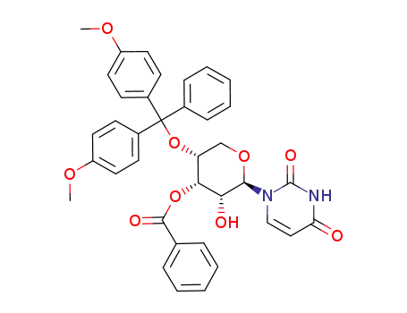 1-{3'-O-benzoyl-4'-O-[bis(4-methoxyphenyl)(phenyl)methyl]-β-D-ribopyranosyl}uracil