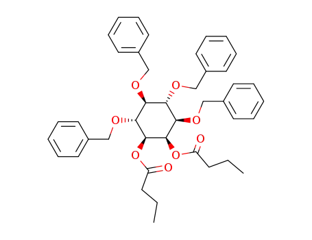 Molecular Structure of 163493-87-6 (D-3,4,5,6-Tetra-O-benzyl-1,2-di-O-butyryl-myo-inositol)