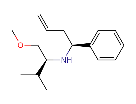 Molecular Structure of 213690-54-1 ((S)-N-((S)-1-(methoxymethyl)-2-methylpropyl)-1-phenyl-3-butenylamine)