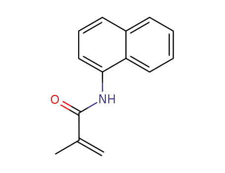Molecular Structure of 22447-06-9 (2-Propenamide, 2-methyl-N-1-naphthalenyl-)