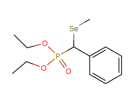 Molecular Structure of 80436-47-1 (Phosphonic acid, [(methylseleno)phenylmethyl]-, diethyl ester)