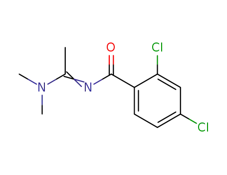 Molecular Structure of 173372-66-2 (Benzamide, 2,4-dichloro-N-[1-(dimethylamino)ethylidene]-)