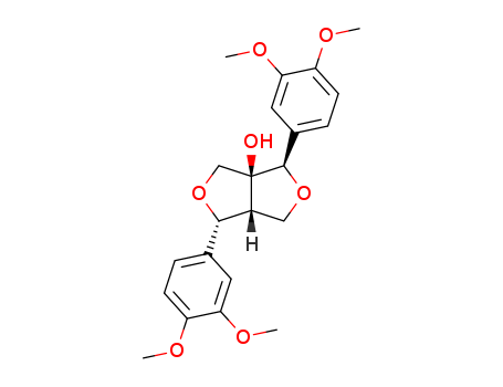4,8-bis(3,4-dimethoxyphenyl)-3,7-dioxabicyclo[3.3.0]octan-1-ol cas  469-28-3