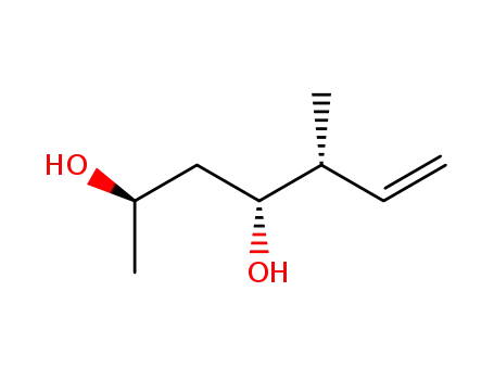 Molecular Structure of 163380-63-0 ((2R,4R,5R)-5-Methyl-hept-6-ene-2,4-diol)