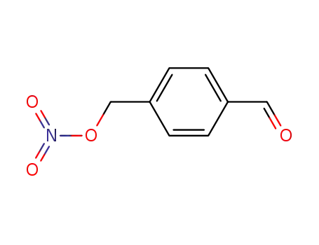 Molecular Structure of 198978-87-9 (Benzaldehyde, 4-[(nitrooxy)methyl]-)