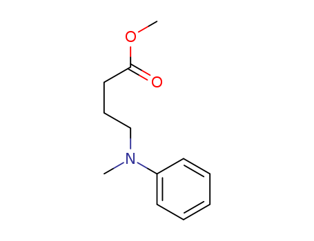 Molecular Structure of 110324-86-2 (Butanoic acid, 4-(methylphenylamino)-, methyl ester)