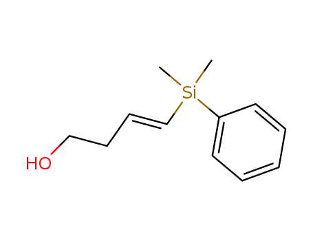 Molecular Structure of 104080-51-5 (3-Buten-1-ol, 4-(dimethylphenylsilyl)-, (3E)-)