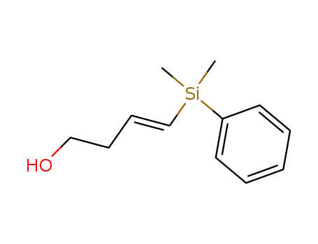 Molecular Structure of 104080-51-5 (3-Buten-1-ol, 4-(dimethylphenylsilyl)-, (3E)-)