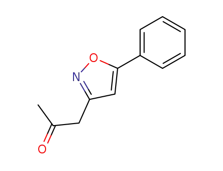 Molecular Structure of 142231-26-3 (2-Propanone, 1-(5-phenyl-3-isoxazolyl)-)