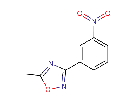 Molecular Structure of 25283-98-1 (3-(3-NITROPHENYL)-5-METHYL OXADIAZOLE)