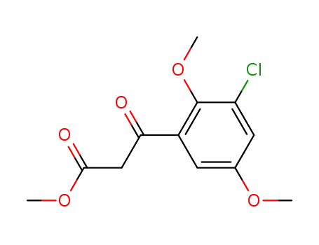 Molecular Structure of 286931-55-3 (methyl 3-(3-chloro-2,5-dimethoxyphenyl)-3-oxopropionate)