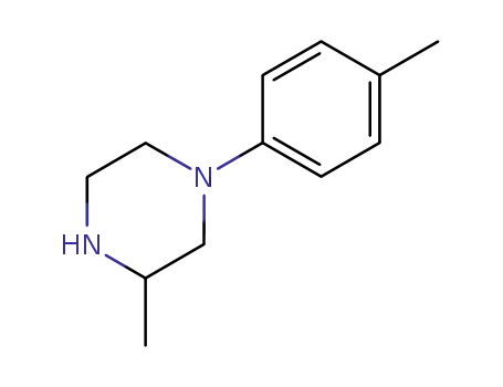 Molecular Structure of 180622-24-6 (Piperazine, 3-methyl-1-(4-methylphenyl)- (9CI))